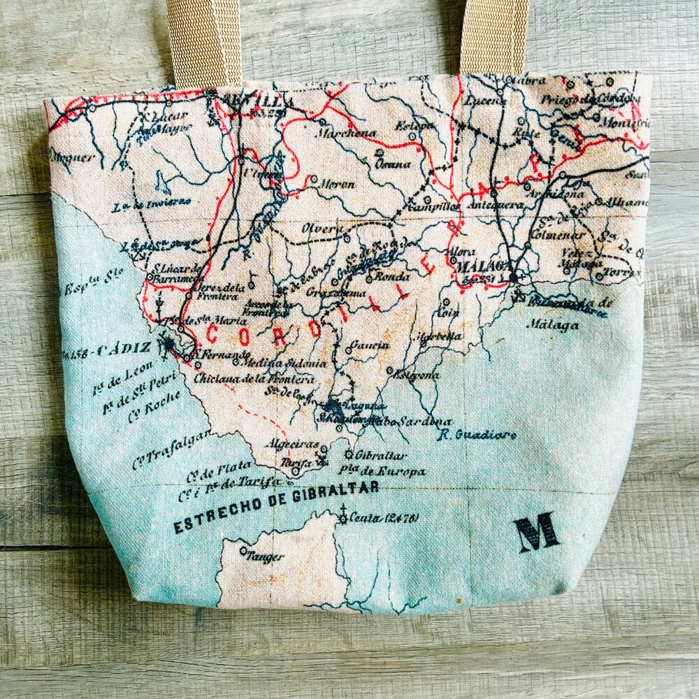 Beautiful Microfiber Tote with Map of Spain - Picture 5 of 9